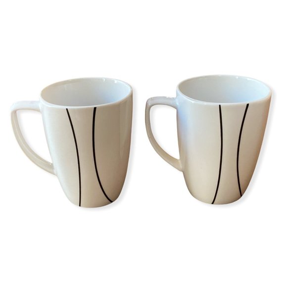 Corelle SIMPLE LINES Tea Coffee Mug Set of Two - Picture 1 of 8